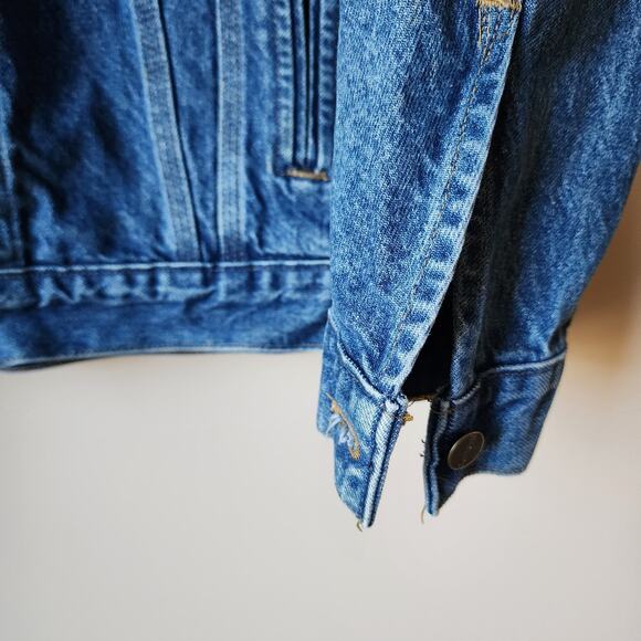 Vintage Carhartt Jean Jacket Mens Size XL Tall Denim Trucker Made In USA J12DST - Picture 4 of 10